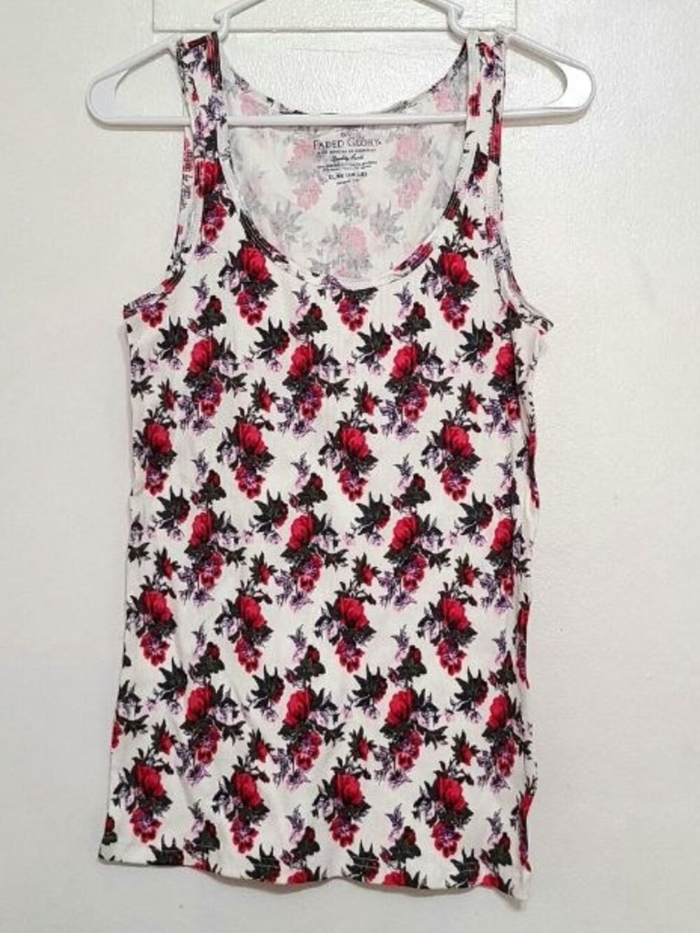 Organic Cotton Stretch Floral Tank